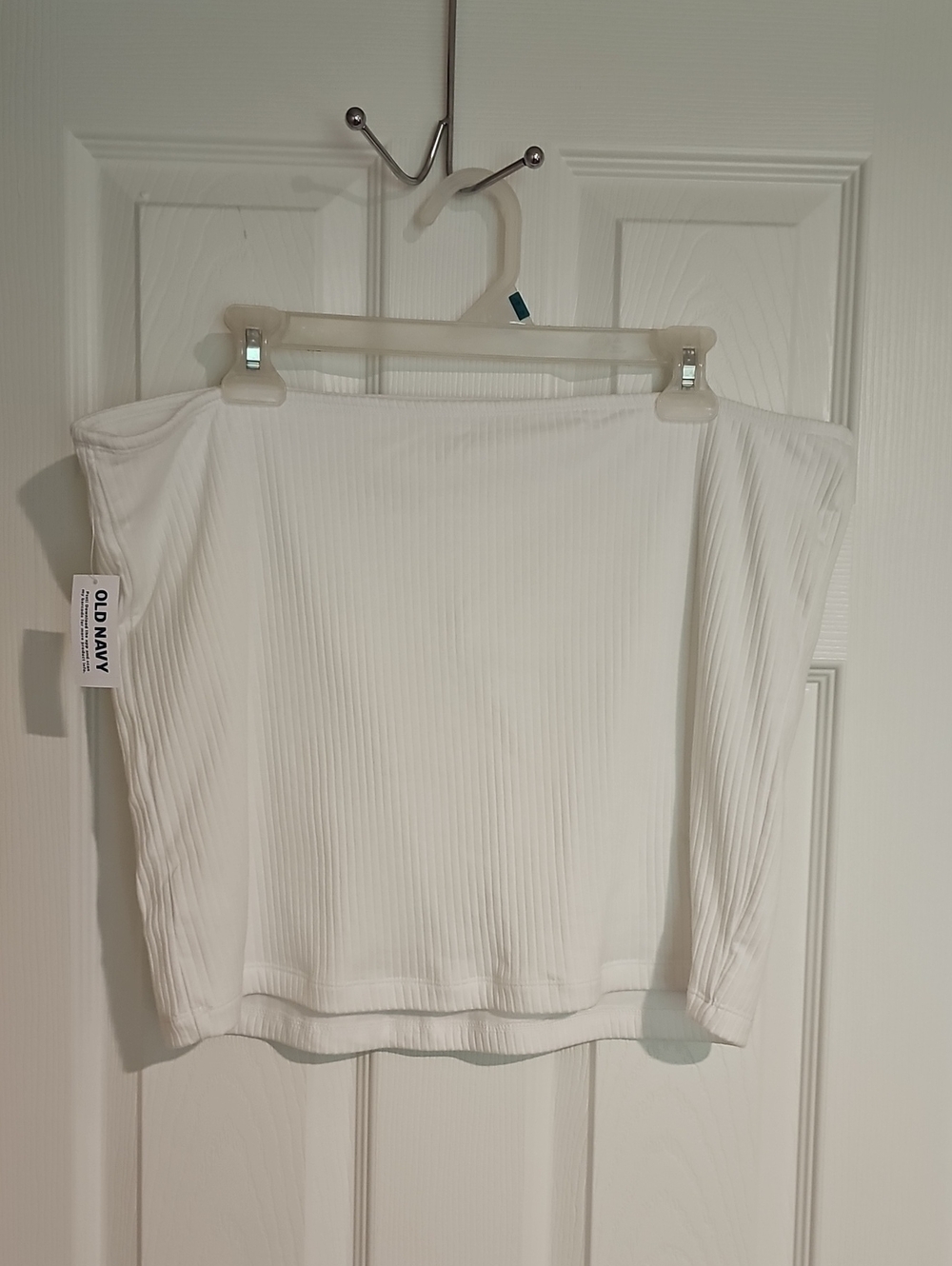Old Navy Women's XXL White Ribbed Tube Top Flawed New